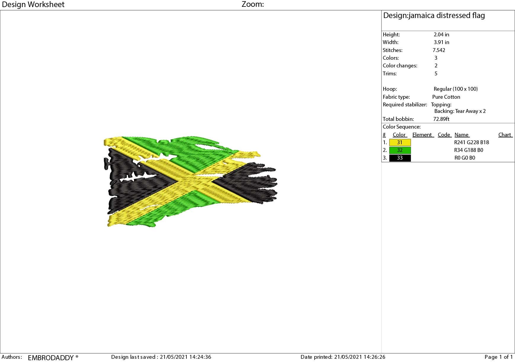 machine embroidery jamaica flag distressed jamaican flag etsy ireland