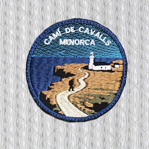 Camí de Cavalls Patch – Menorca Embroidered Patch – Mallorca Trail Souvenir – Hiking Badge – Spain Trekking Iron On