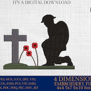 Machine Embroidery files, Remembrance day, PES, xxx, hus & more, embroidery files