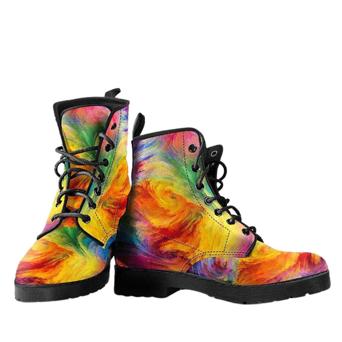 Colorful Handcrafted Boots Womens Leather Boots Rain Etsy