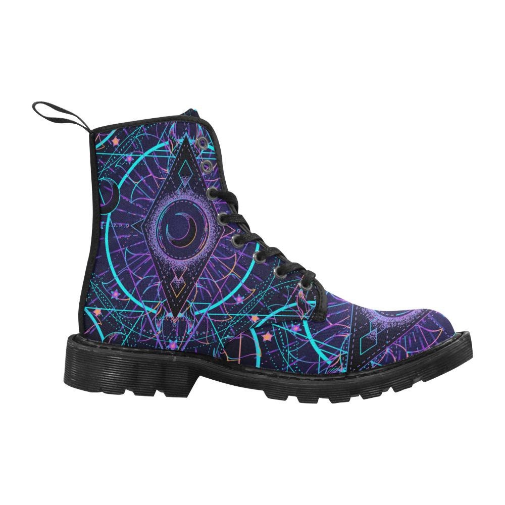 Bright Moon Neon Colors Womens Boot Rain Boots Hippie | Etsy