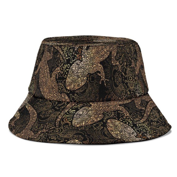 Brown Lizard Bucket Hat Unisex Bucket 