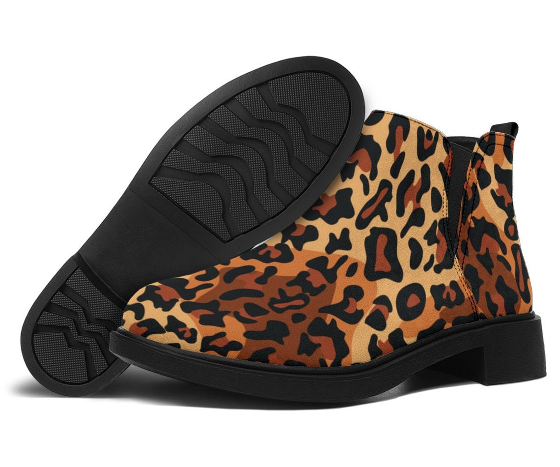 leopard motorcycle boots