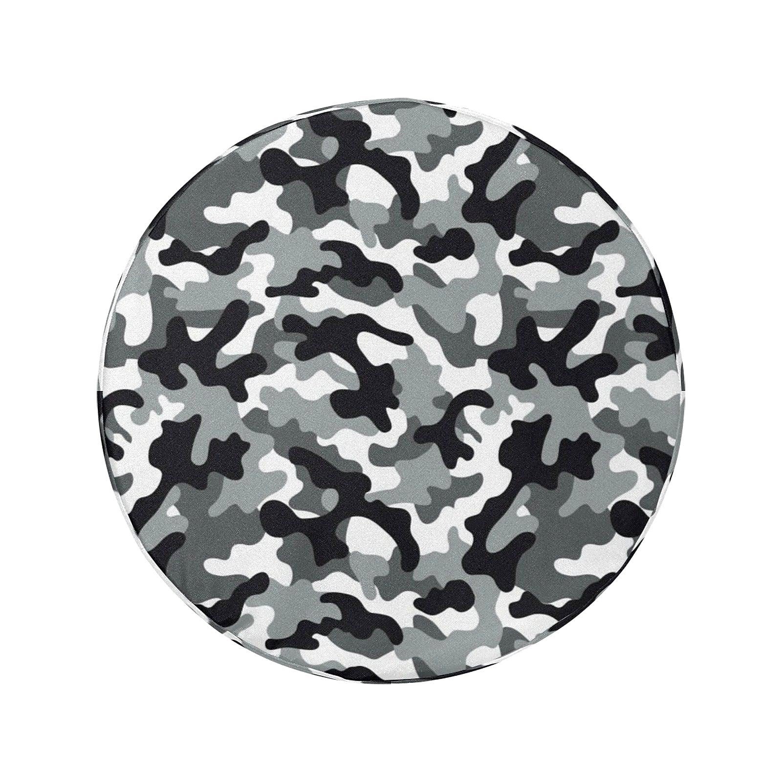 Discover Black Grey Camouflage Spare Tire Cover