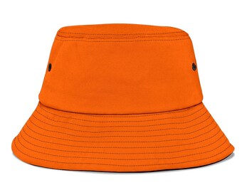 Orange Bucket Hat - Etsy Singapore