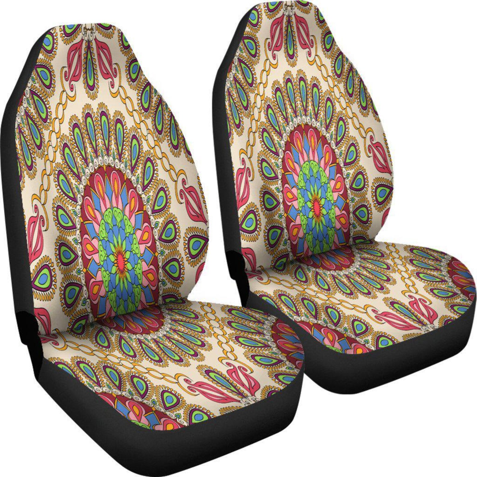 Bunte Mandala Ethnischen Auto Sitz Abdeckungen Auto Sitz Etsy