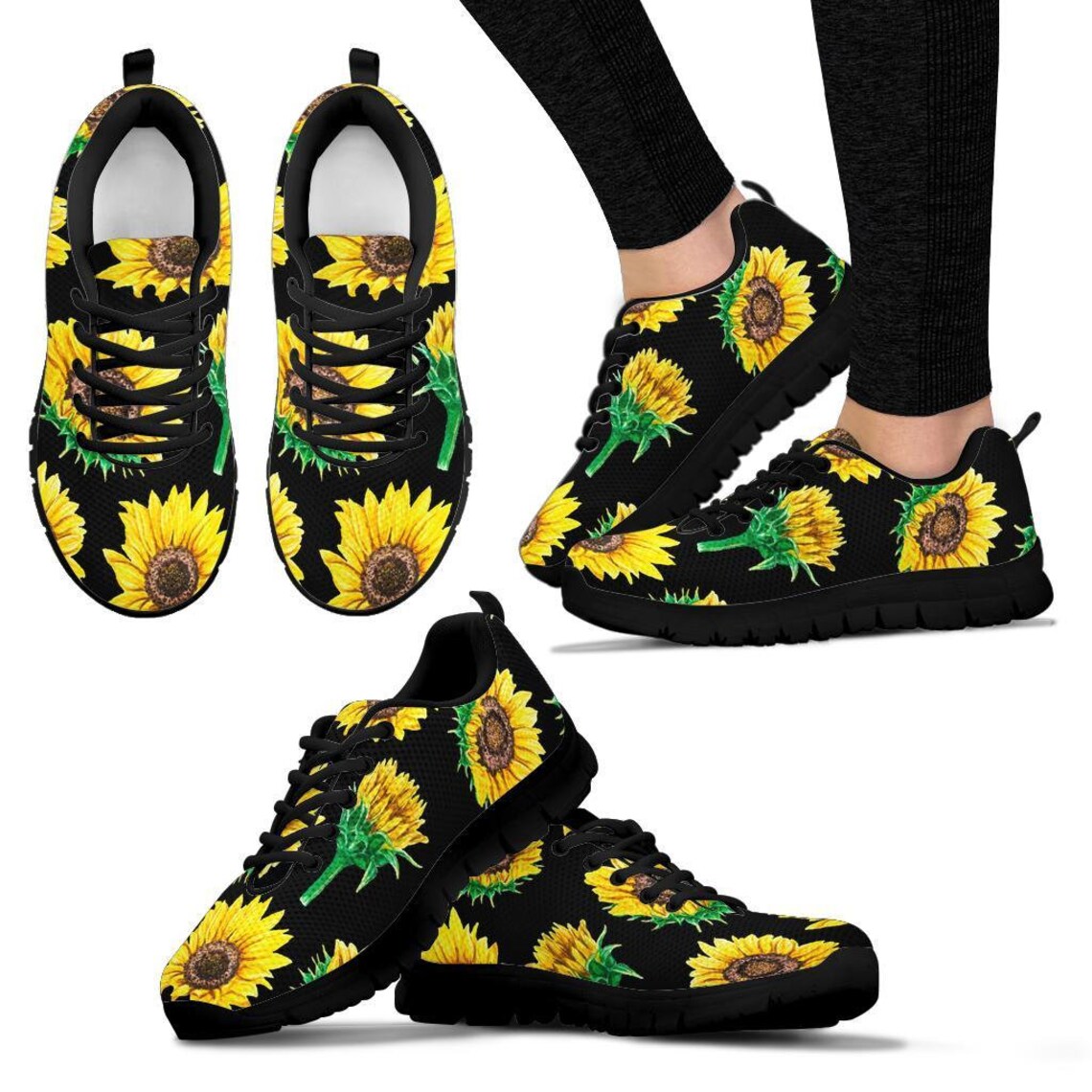 sunflower baby shoes