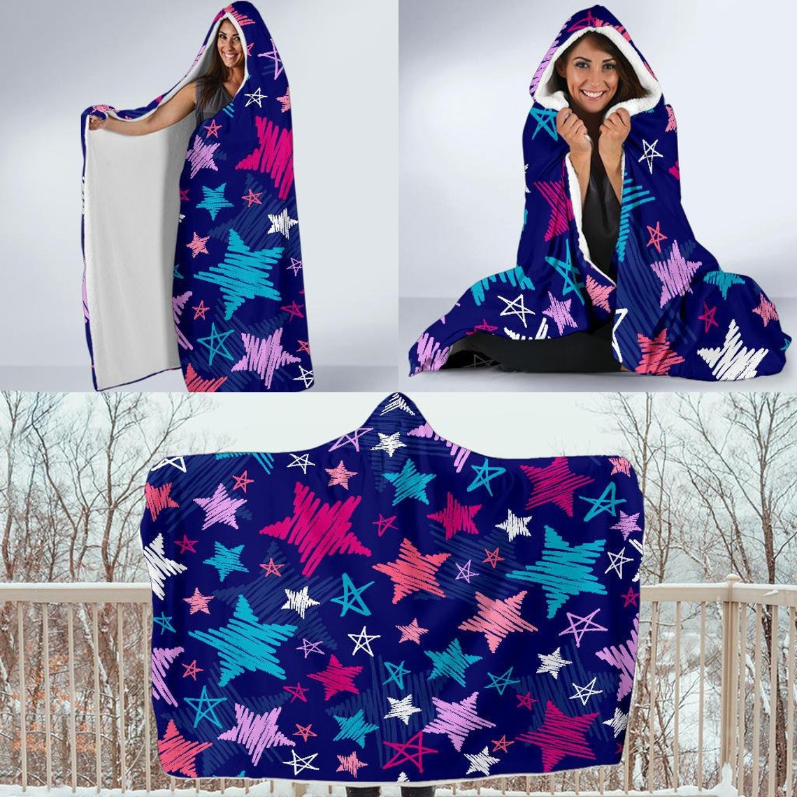 Stars Hooded blanketBlanket with HoodSoft BlanketHippie Etsy