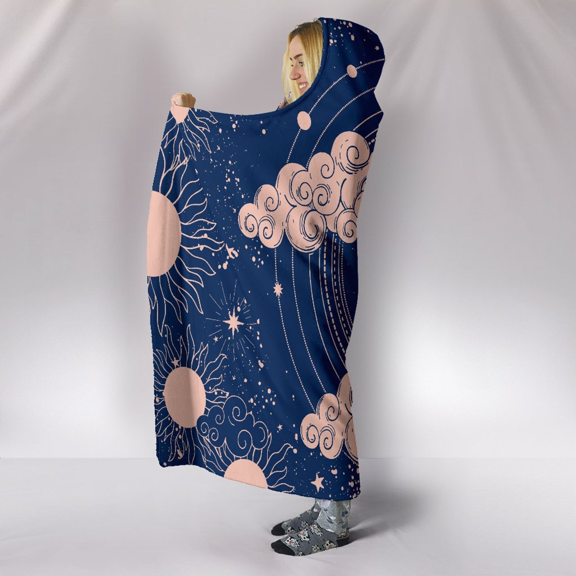 Crescent Moon, Hooded Blanket