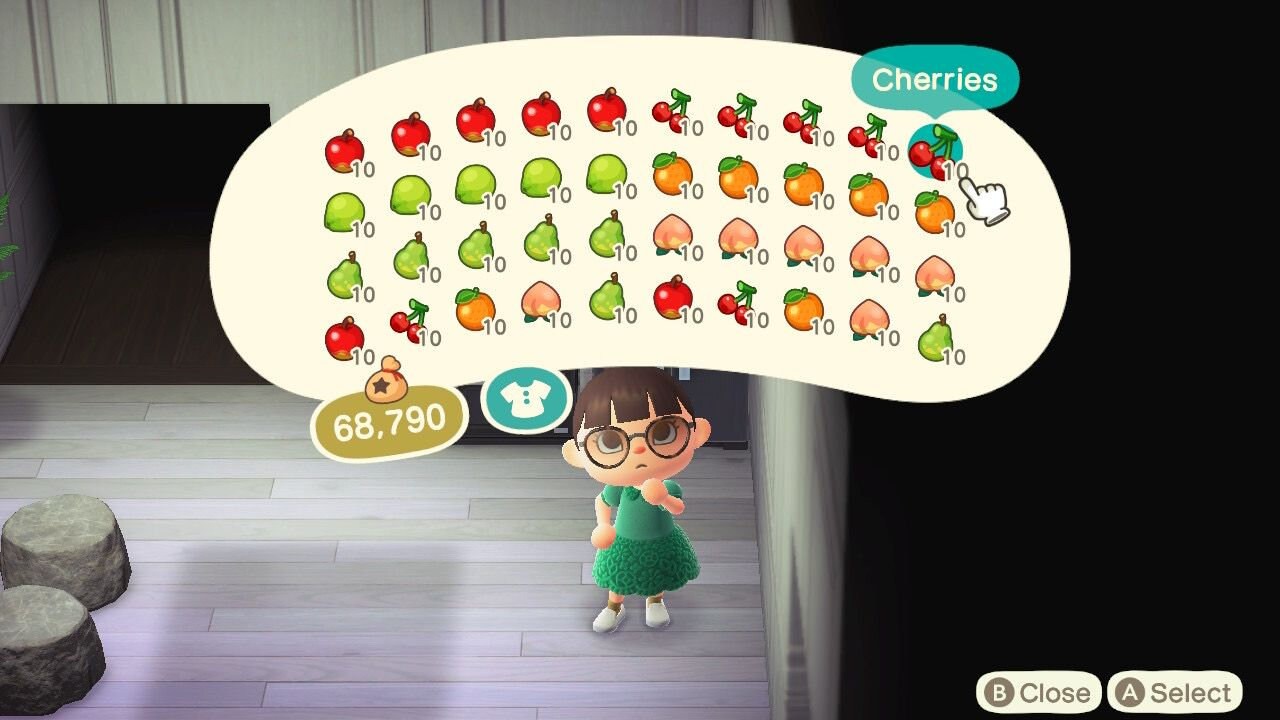 ACNH Fruit Stacks of Each Cherries Peaches Coconut Etsy