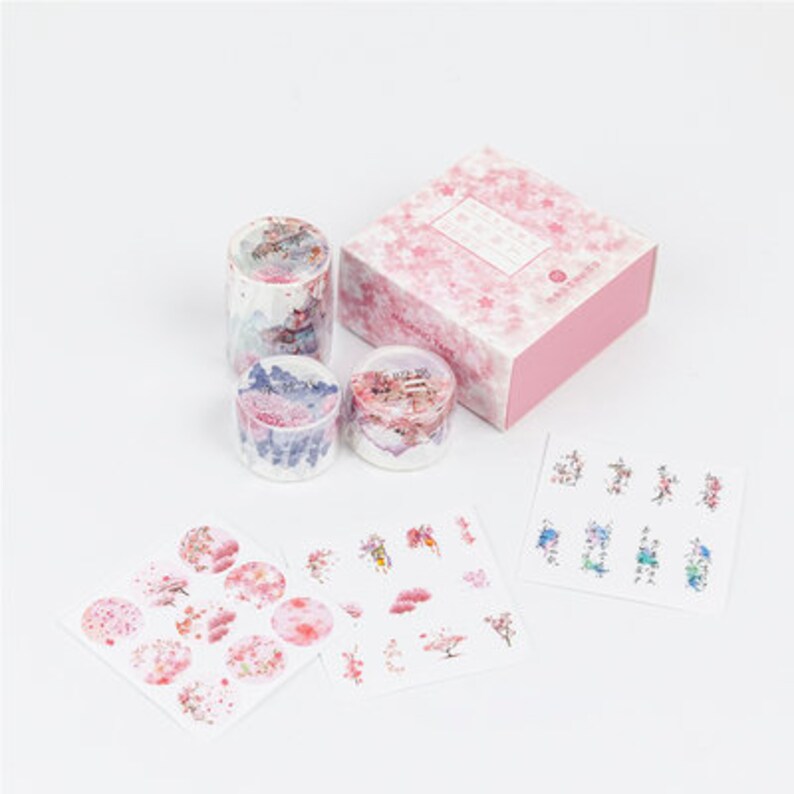 Imperial style washi tape landscape washi tape ocean washi tape starry sky washi tape flower washi tape blossom washi tape-CH-TP-012