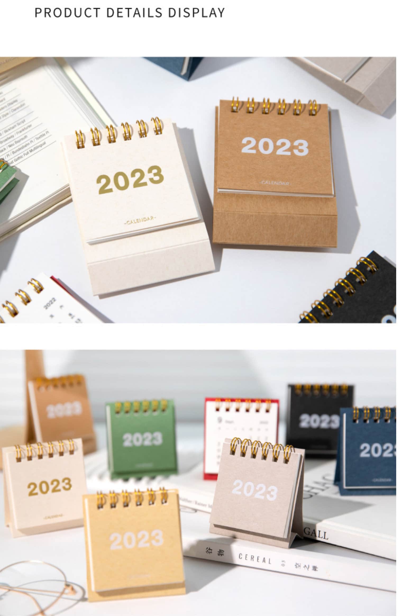 2023 Mini Desk Calendar 2023 Planner Calendar tabletop Etsy UK