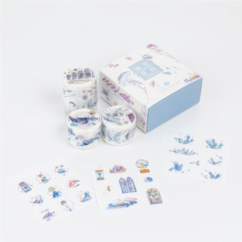 Imperial style washi tape landscape washi tape ocean washi tape starry sky washi tape flower washi tape blossom washi tape-CH-TP-012