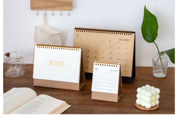 2022 Twilight Desk Calendarsimple Style Desk Calendarretro | Etsy