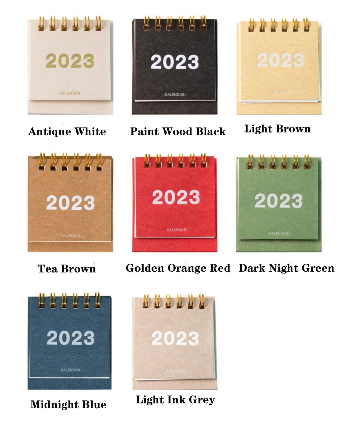 2023 Mini Desk Calendar 2023 Planner Calendar tabletop Etsy