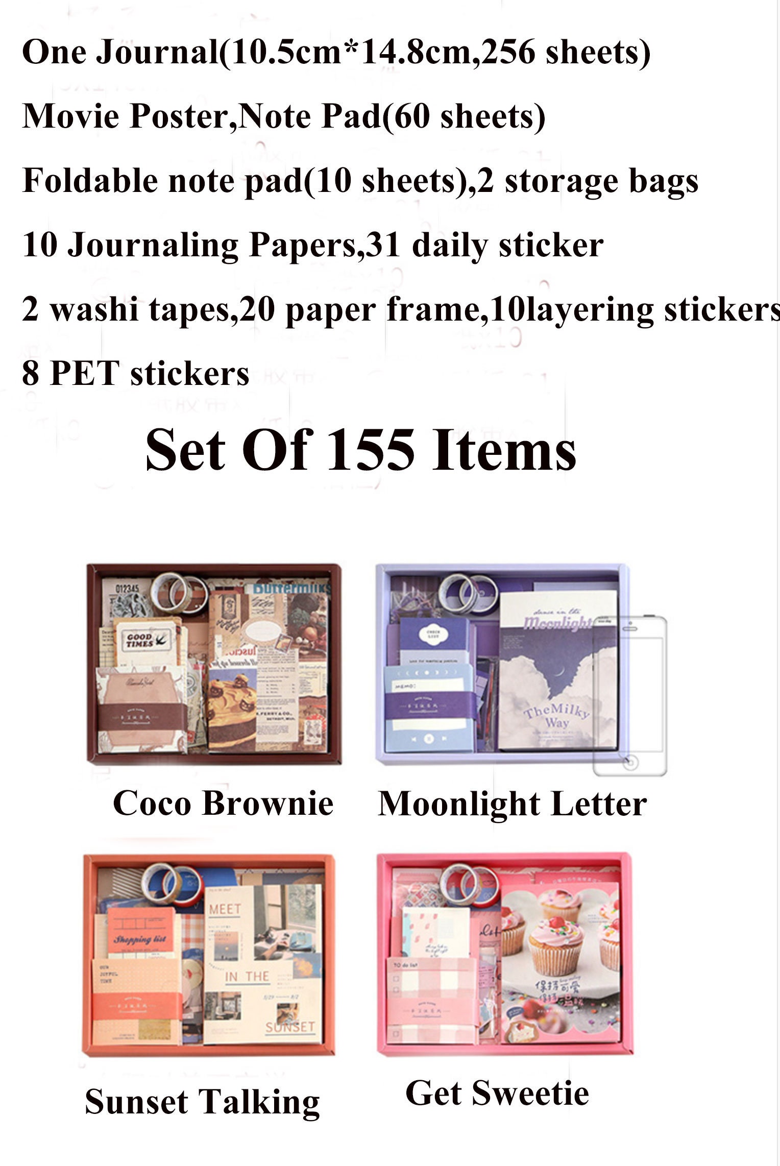 Journaling Set of 90 Items, Scrapbooking Set,journaling Starter,planner  Supplies,junk Journalin,journaling Supplies-ch-st-2013 