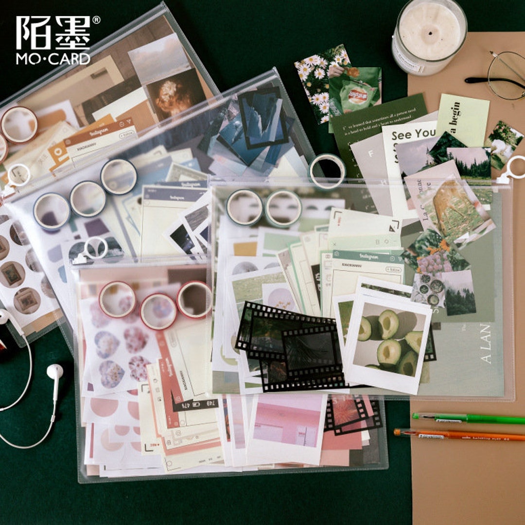 Scrapbook Supplies Pack (200 Pieces) for Art Journaling Bullet
