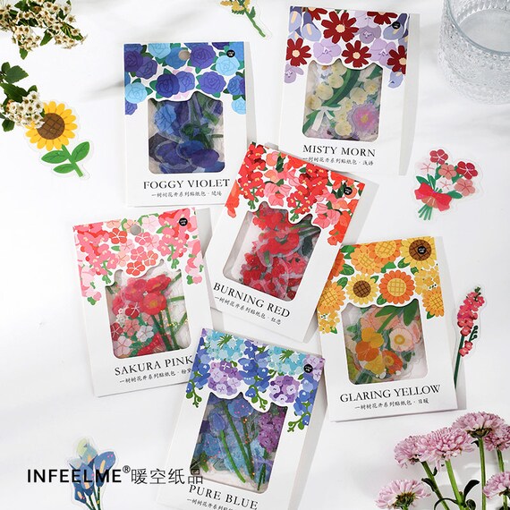 Floral Stickers Pack, Flowers Sticker Sack Series E, Planner Journaling  Stickers, Scrapbooking, Stationery Stickers 