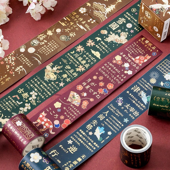 Chinese Calligraphy Vintage Washi Tape Landscape painting Craft Decorative  Masking DIY Adhesive Scrapbook Sticker Tape