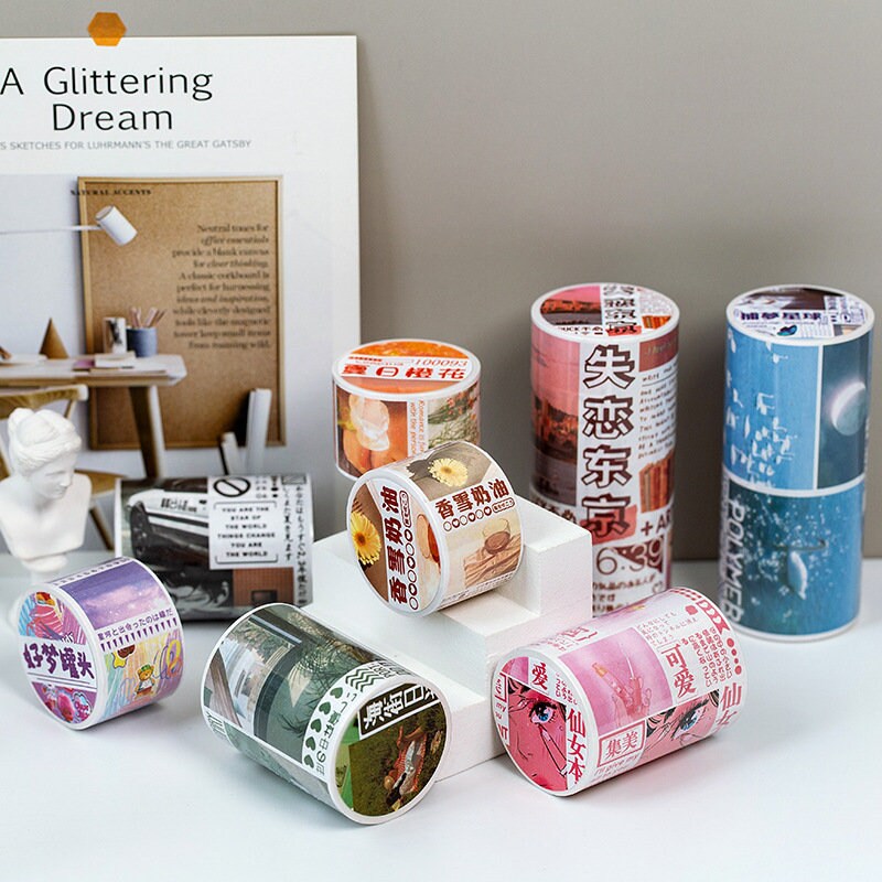 White Leather Washi Tapes Deco Decalsins Style Washi Tape Etsy Australia