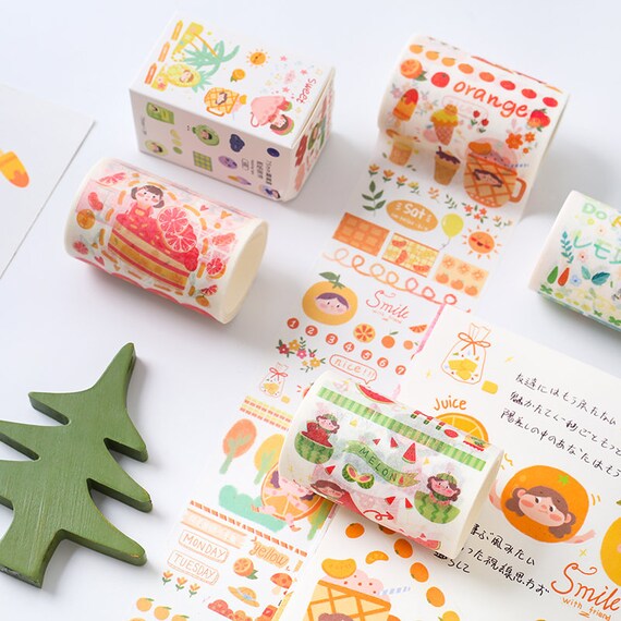 Cartoon Girl Washi Tapes,kawaii Washi Tape,washi Sticker,washi Tape for  Journaling,scrapbooking Tapescute Stationery Washi Tape-ch-tp-047 