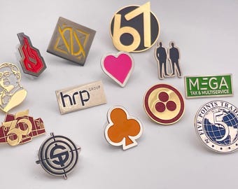 Custom Lapel Pin, Corporate Logo Lapel Pin, Groomsmen Lapel Pin, Initial Pin,Top-Quality Lapel Pin, Hat Pin, Jewelry Pin, Logo Pin