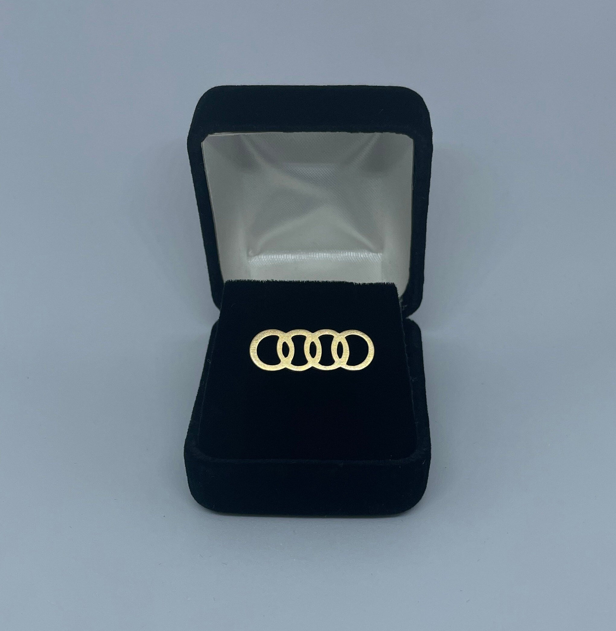 Audi 3191700100 Pin Badge Rings Pin Logo Metal Silver 