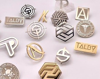 Custom Logo Pin, Corporate Logo Lapel Pin, Groomsmen Pin, Initial Pin, Business Lapel Pin, Personalized Lapel Pin, Magnetic Lapel Pin