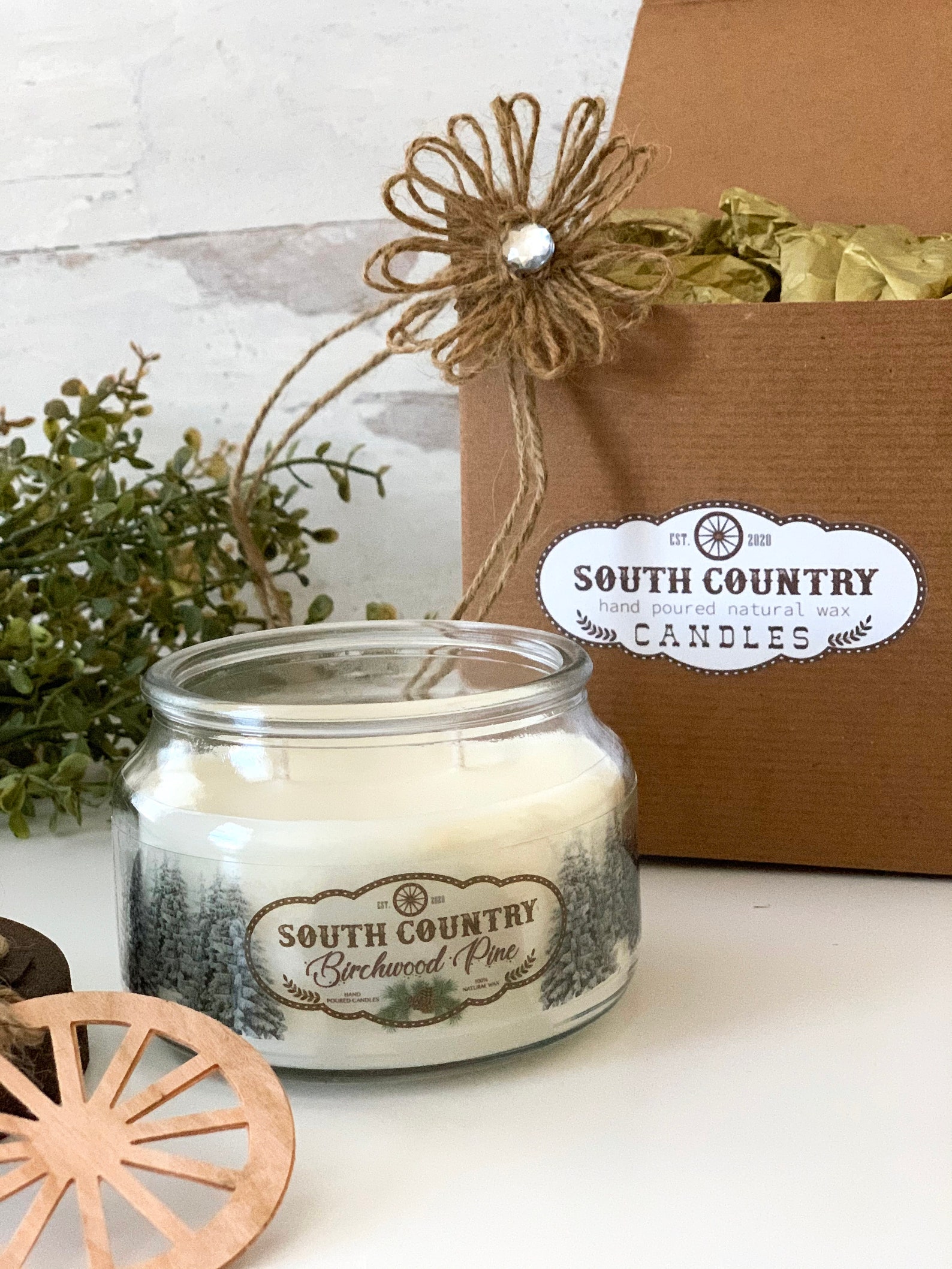 Birchwood Pine Double Wicked Candle Jar l Hand poured l Etsy