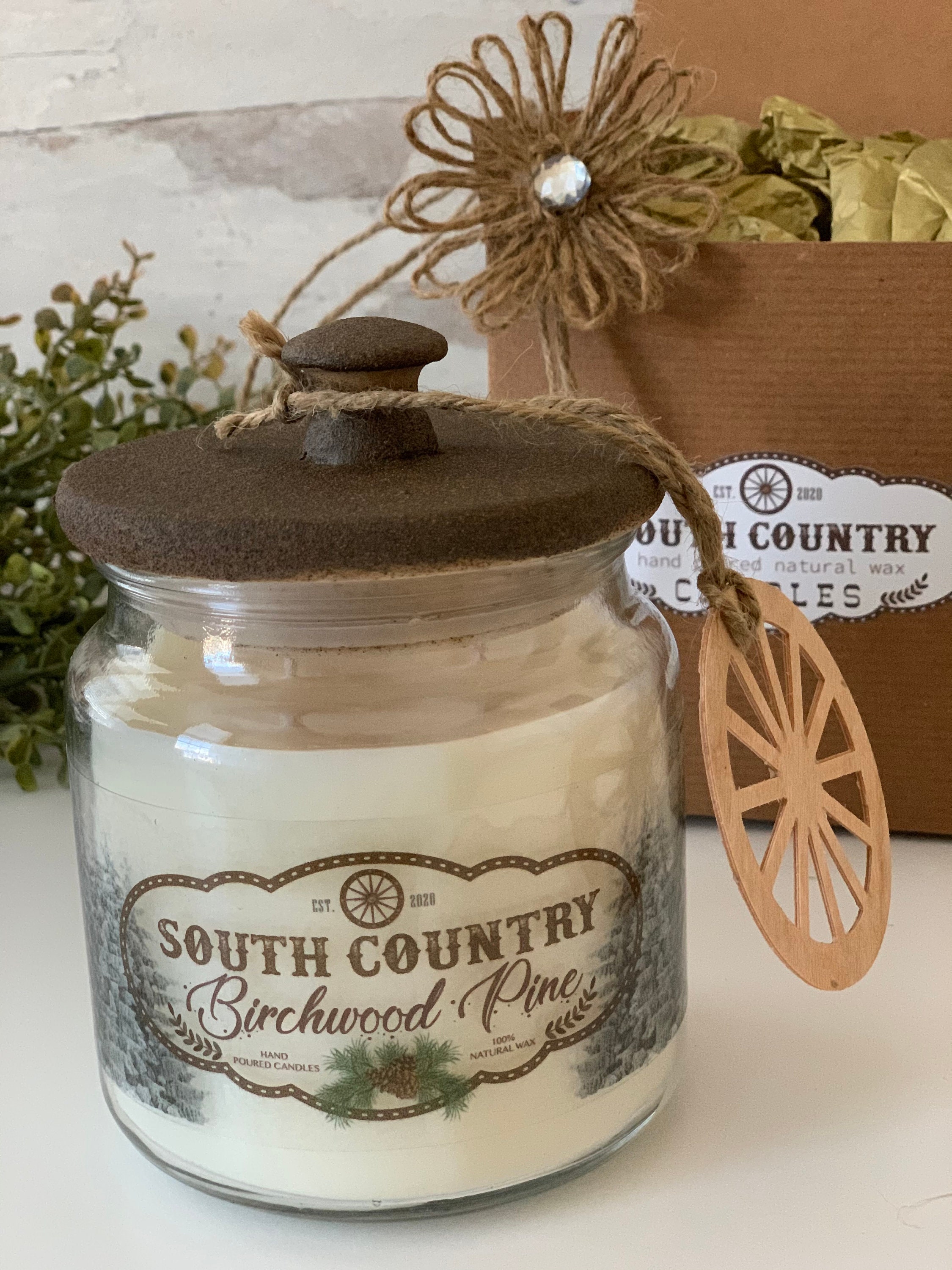 Birchwood Pine Double Wicked Candle Jar l Hand poured l Etsy