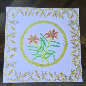 Personalised Card, Stationery, Wedding invitation, Handmade Stationery, Handpainted Wedding Invitation. Handpainted Invitation, Artist Card