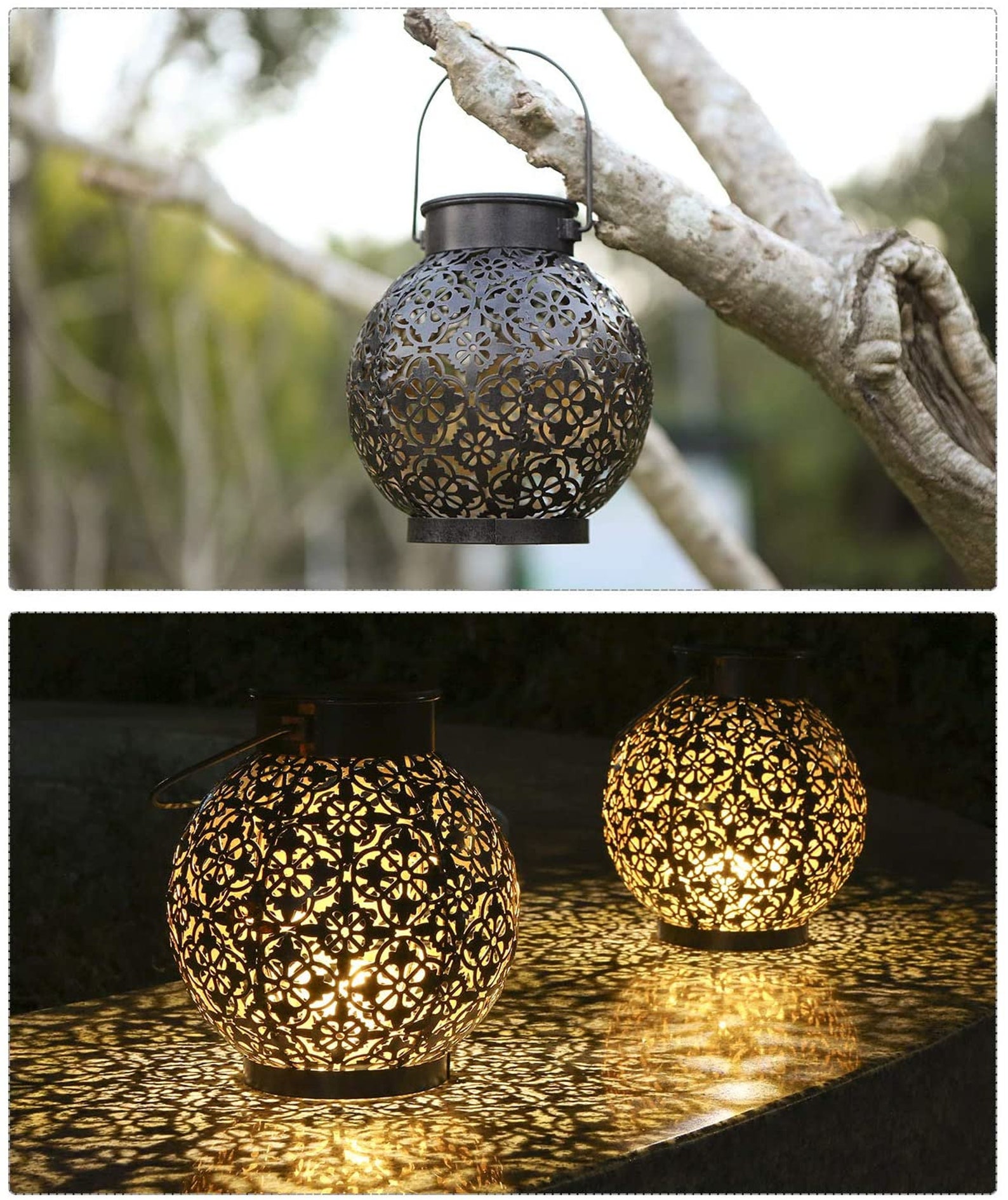 Solar Windlicht Garten dekor LED Hängelampe Etsy