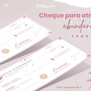 Cheque Para Atraer Abundancia