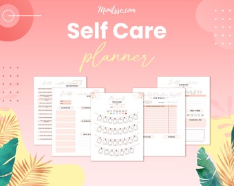 Self Care Planner, Self Care Journal, Wellness Planner, Self Care Printable