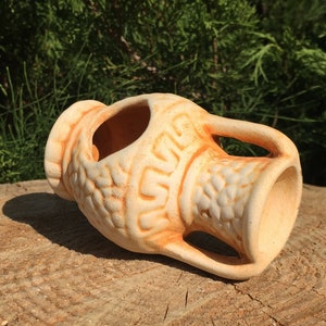 水槽装飾用陶器アンフォラ、水槽装飾、水槽装飾品、水槽装飾、ベタ水槽、水槽アクセサリー、