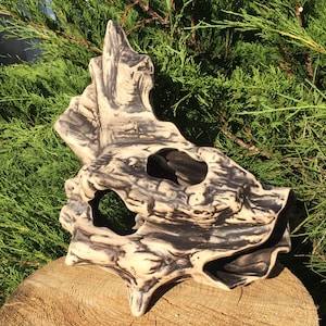 Large aquarium cave, Large aquarium décor, Ceramic aquarium driftwood,  Large aquarium tunnel, Large Aquarium decoration, Fish tank decor,