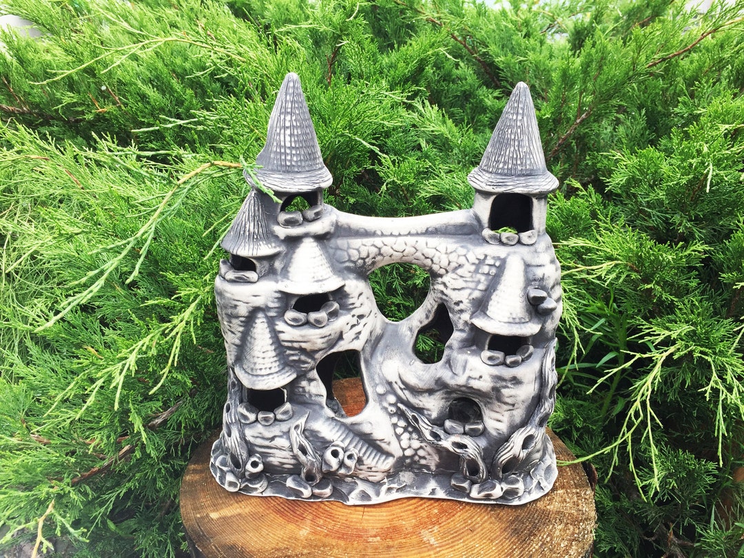 Aquarium Cave Large Aquarium Décor Aquarium Castle Fish Etsy