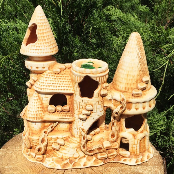 Large Aquarium Castle Etsy