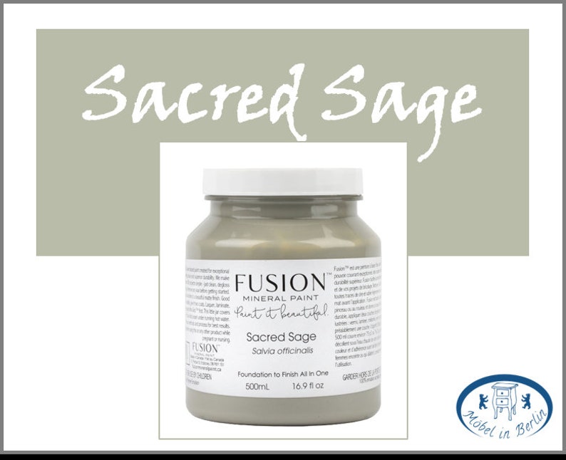 Fusion Mineral Paint Sacred Sage salbeigrün Etsy UK