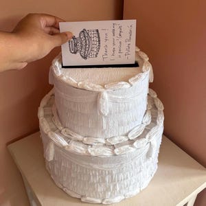 2-Layer Cake Style Wedding Card Box
