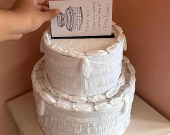 2-Layer Cake Style Wedding Card Box