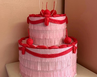 Customizable Cherry Cake Piñata
