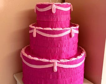 Piñata de pastel de 3 capas personalizable