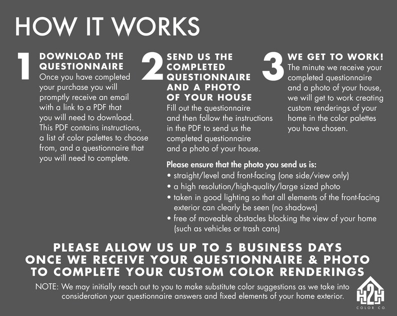 Exterior Home Paint Color Rendering, Exterior House Color Mockup, Color