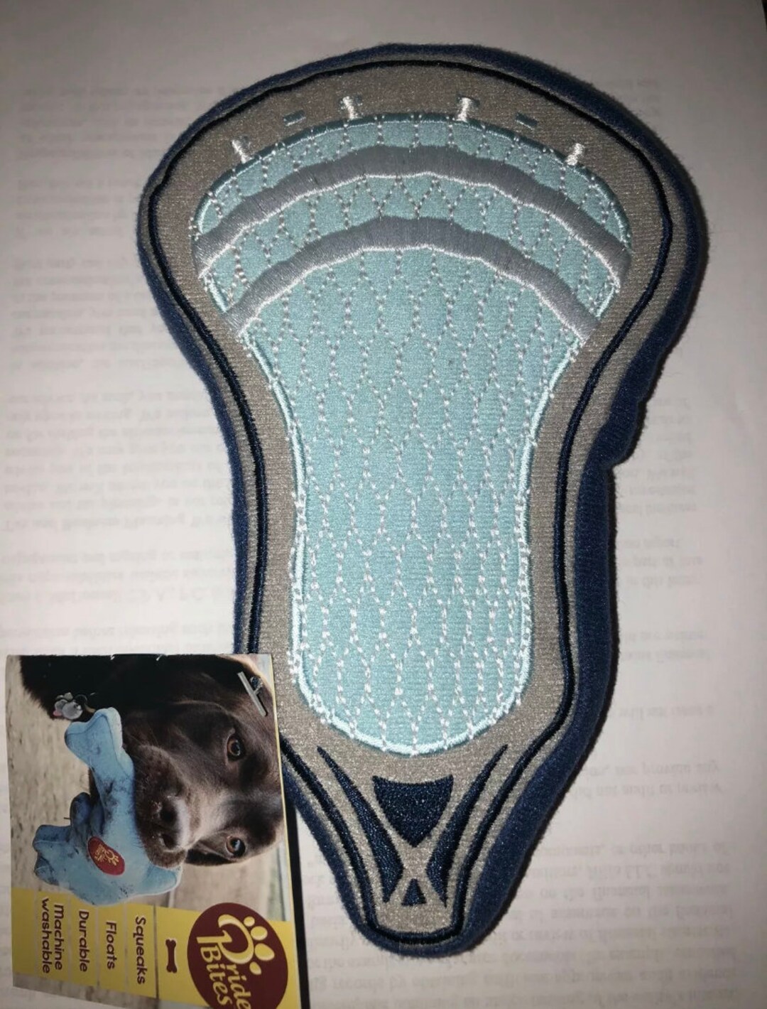 Lacrosse Dog Toy Plush Squeak by the Lacrosse Dog Etsy