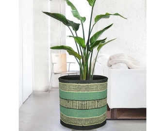 Handvirkad Jute Blomkruka, Scandia Boho Korgplanterare