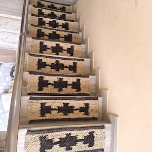 Neutral Runner Rug, Handwoven Oushak Jute Rug, Turkish Jute Rug, Custom Stairway Rug, Handmade Wool Jute Rug, Bohemian Rug, Home Decor Rug
