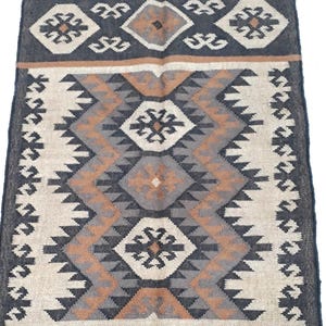Handmade Wool Jute Rug, Indian Kilim Dhurrie Rug, Handwoven Jute Kilim Rug, Rectangle Shape Jute Rug, Flatweave Rug, Bohemian Style Rug