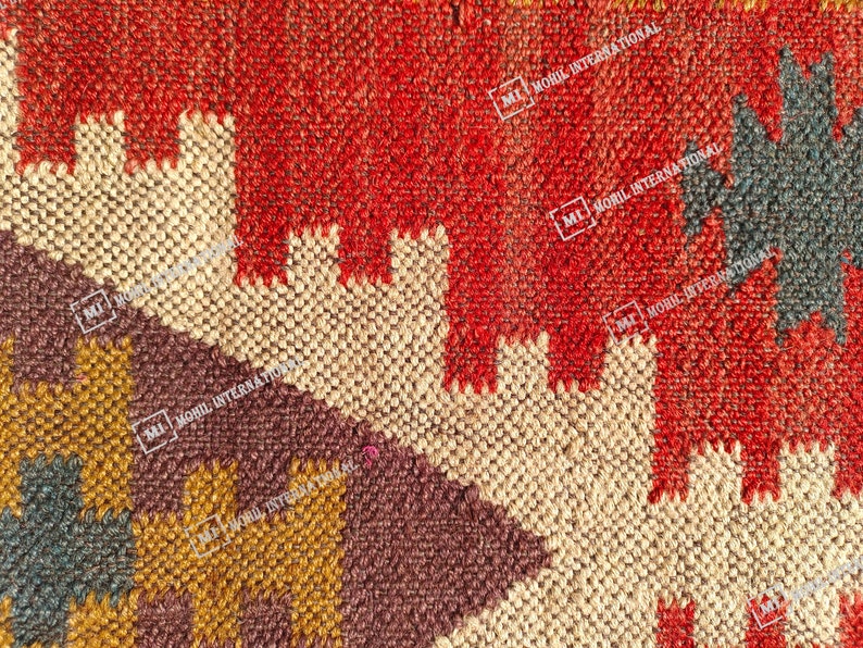 Handmade Kilim Runner Rug, Handwoven Wool Jute Rug, Bohemian Jute Rug, 10x12 Custom Jute Rug, Indian Jute Rug, Indoor Jute Rug, Turkish Rug