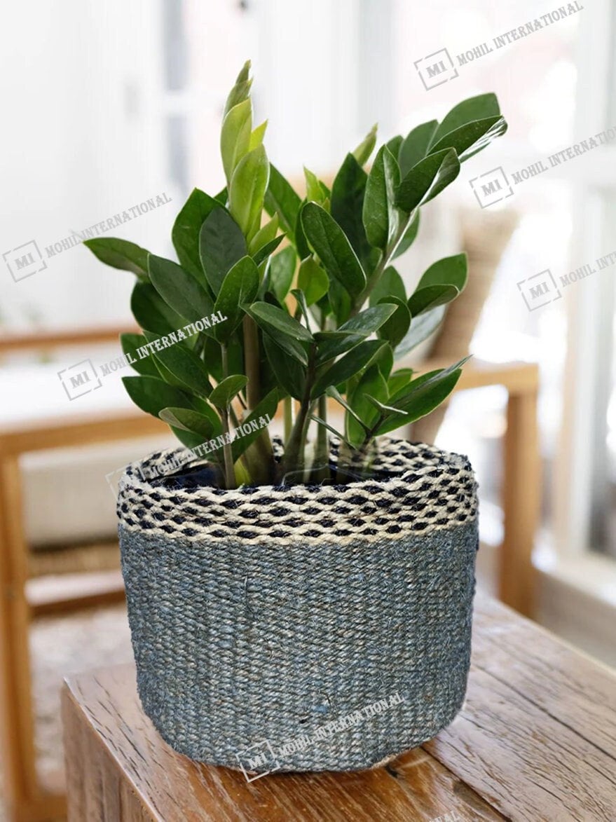 4x4 Inch Jute Planter, Personalised Flower Pot, Personalized Plant Pot, Gardening Gift for Plant Lover, Dorm plant